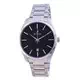 Relógio masculino Westar mostrador preto em aço inoxidável quartzo 50213 STN 103