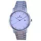 Relógio masculino Westar mostrador branco de aço inoxidável quartzo 50243 STN 101