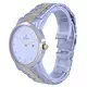 Relógio masculino Westar mostrador branco de dois tons de aço inoxidável de quartzo 50245 CBN 101