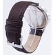 Armani Exchange Quartz Blue Dial Brown Leather Strap AX2133 Men's Watch