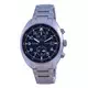 Citizen Chronograph Black Dial Stainless Steel Eco-Drive CA7040-85E 100M Men's Watch