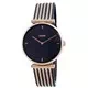 Cluse Triomphe Black Dial Two Tone Stainless Steel Quartz CW0101208005 Women's Watch
