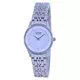 Relógio feminino Citizen com mostrador branco em aço inoxidável Eco-drive EG3210-51A