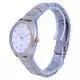 Relógio feminino Fossil Gabby White Dial de dois tons de aço inoxidável de quartzo ES5072