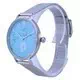 Relógio feminino Fossil Kalya mostrador azul em aço inoxidável de quartzo ES5075