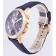 Fossil Grant Chronograph Blue Leather Strap FS4835 Men's Watch