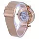 Relógio feminino Fossil Carlie Rose tom ouro em aço inoxidável automático ME3175