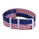 Verhältnis NATO27 USA Nationalflagge Muster Polyester 22 mm Uhrenarmband