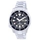 Relógio masculino de aço inoxidável Citizen Promaster Marine Diver's automático NY0140-80E 200M