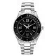 Relógio masculino Trussardi T-Logo mostrador preto em aço inoxidável de quartzo R2453143010