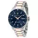 Maserati Sfida Blue Dial Two Tone Stainless Steel Quartz R8853140003 100M Men's Watch