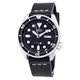 Seiko Automatic SKX007K1-var-LS14 Diver's 200M Black Leather Strap Men's Watch