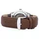 Seiko 5 Sports Military Automatic Japan Made Brown Leather SNZG07J1-var-LS12 100M Men's Watch