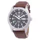 Seiko 5 Sports Automatic Japan Made Brown Leather SNZG09J1-VAR-LS12 100M Men's Watch
