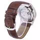 Seiko 5 Sports Automatic Brown Leather SNZG11K1-var-LS7 100M Men's Watch