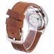 Seiko 5 Sports Automatic Brown Leather SNZG11K1-var-LS9 100M Men's Watch