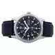 Seiko 5 Sports Automatic Japan Made Black Leather SNZG15J1-var-LS10 100M Men's Watch