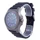 Relógio masculino Victorinox INOX com mostrador preto borracha quartzo 241883 200M